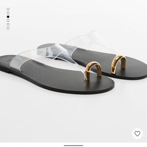 Mango Vinyl Leather Sandals